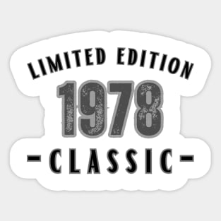 Limited Edition 1978 Sticker